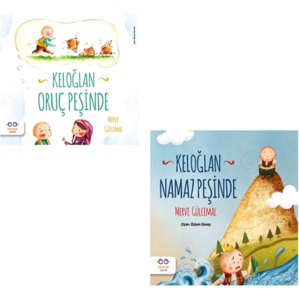 Cezve Çocuk Keloğlan Serisi 2 Kitap- Keloğlan Oruç Peşinde / Keloğlan Namaz Peşinde 3 - 6 Yaş Cezve Takımları Fiyatı
