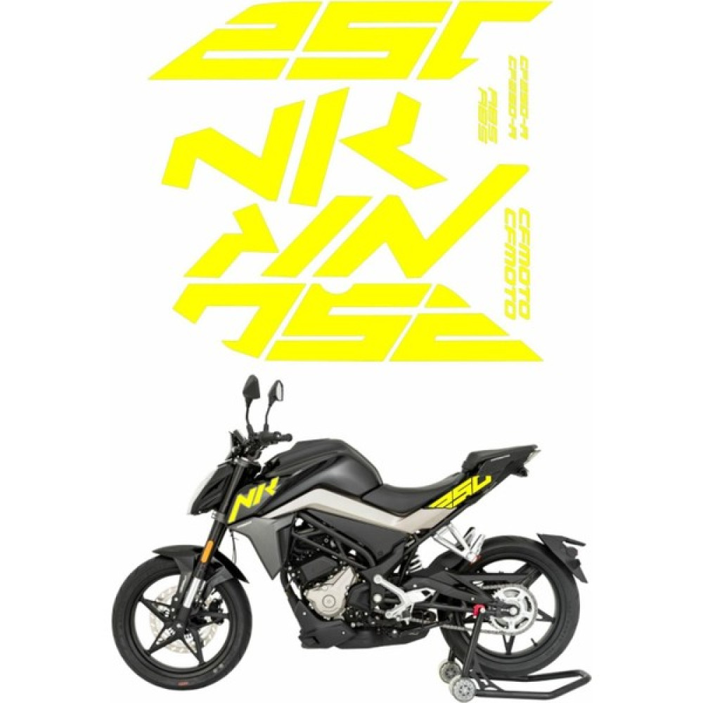 Cf Moto 250 Nk Sticker Seti Flo Sarı Motorsiklet Aksesuarları Fiyatı