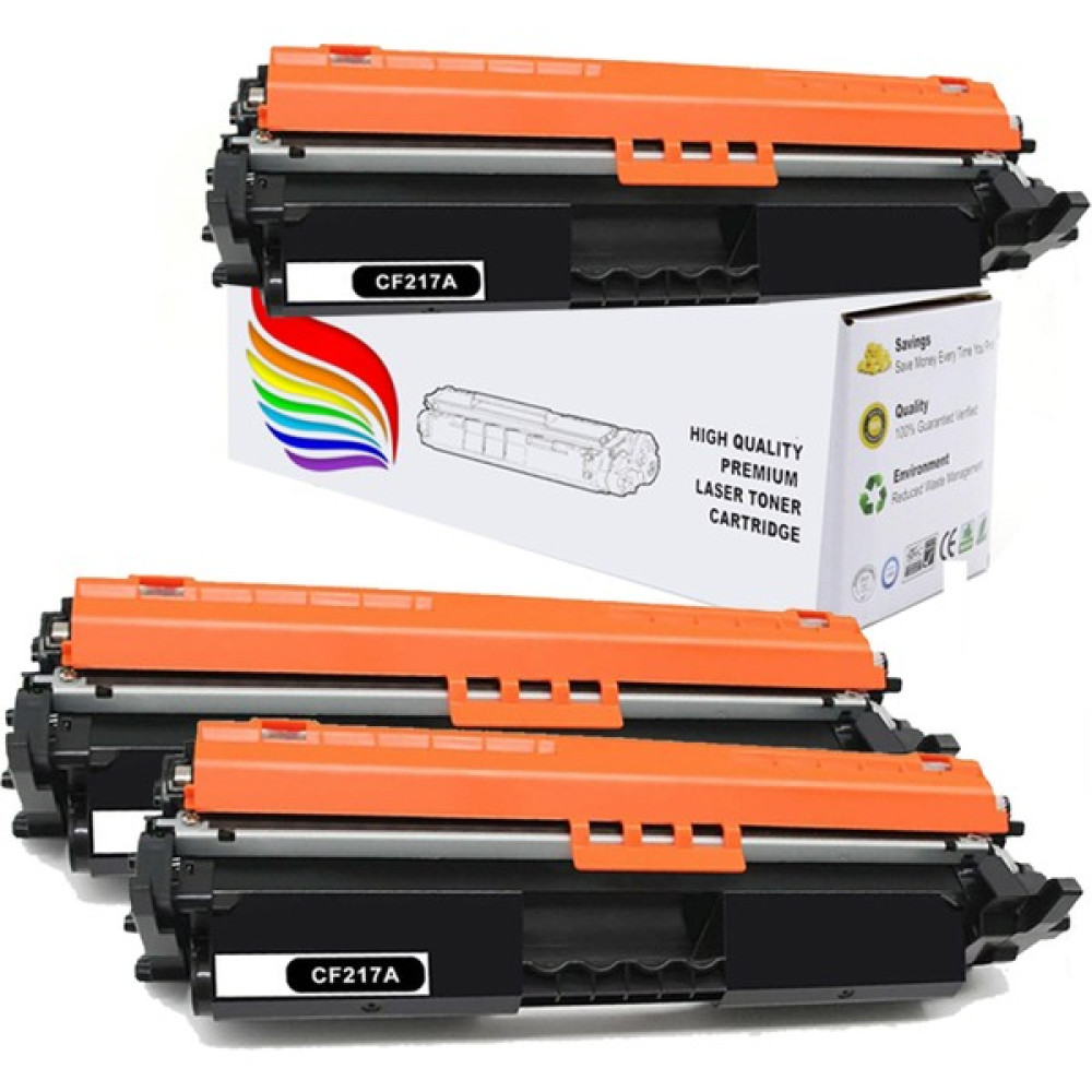 CF217A Lasertjet Pro Mfp M130NW Chipli Yazıcı Muadil Toneri 3'lü Paket - Siyah Tonerler Fiyatı