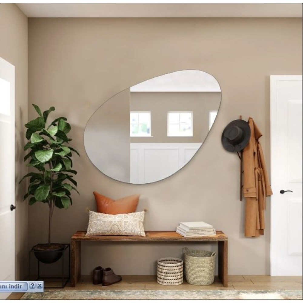 Cg Home Asimetrik Ayna, Dekoratif Ayna,konsol Aynası, Dresuar Aynası, Tuvalet Aynası. 1.kalite - 90 X 60 Ayna Fiyatı