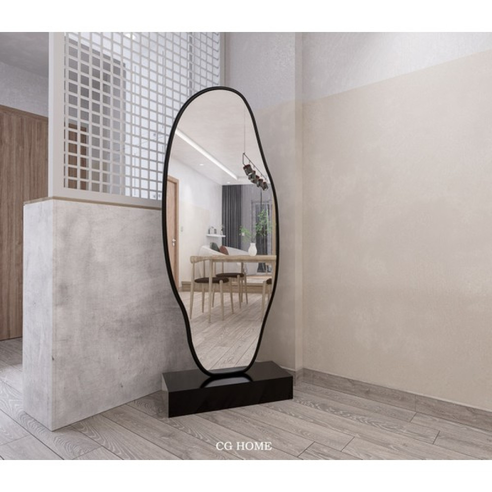 Cg Home Asimetrik Ayna, Ultralüx Boy Aynası, 180X66 - Siyah Ayna Fiyatı