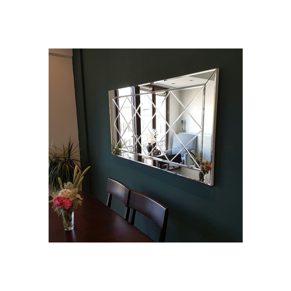 CG HOME Dekoratif Baklava Desenli Bizoteli Salon Ofis Konsol Aynası 120cm X 60cm Ayna Fiyatı