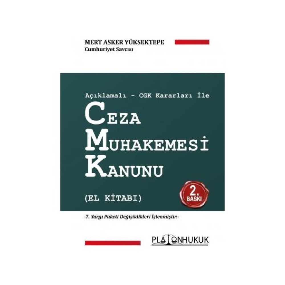 CGK Kararları İle Ceza Muhakemesi Kanunu (El Kitabı) - Mert Asker Yüksektepe Hukuk Kitapları Fiyatı
