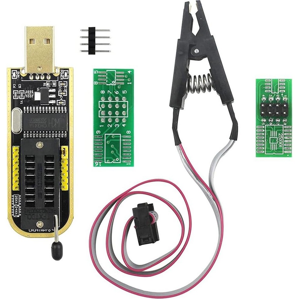 CH341A 24 25 Serisi BIOS USB Programcı Modülü ve 93CXX / 25CXX / 24CXX için SOIC8 SOP8 Test Klipsi Hobi Elektroniği Fiyatı