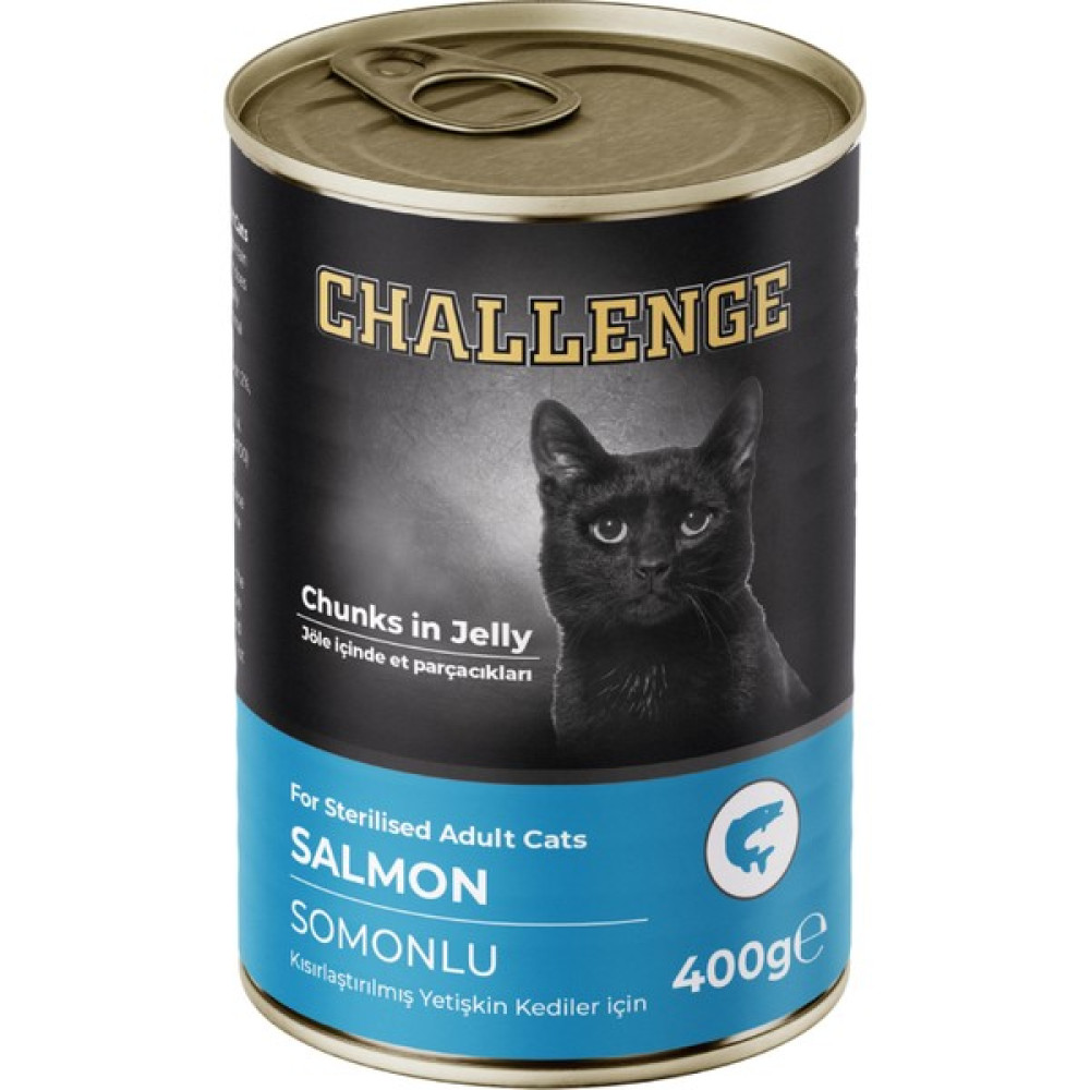 Challenge Somonlu Kısırlaştırılmış Yetişkin Kedi Konservesi 400 gr Evcil Hayvan Ürünleri Fiyatı