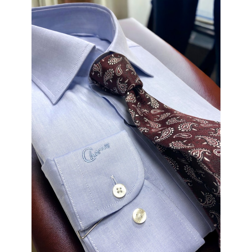 Chamis Slimfit Açık Mavi Oxford Uzun Yaka Gömlek Giyim & İç Giyim Fiyatı