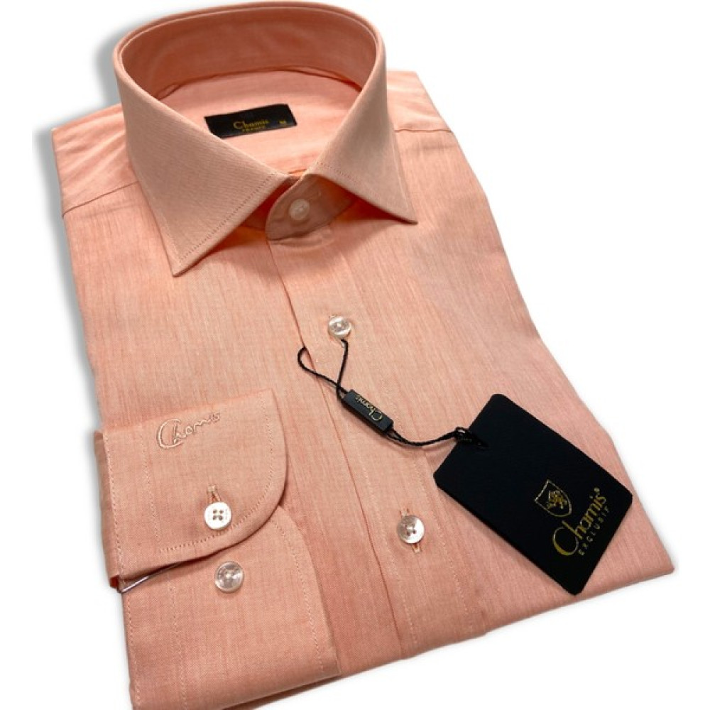 Chamis Slimfit Somon Twill Modern Italyan Yaka Gömlek Erkek Gömlek Fiyatı