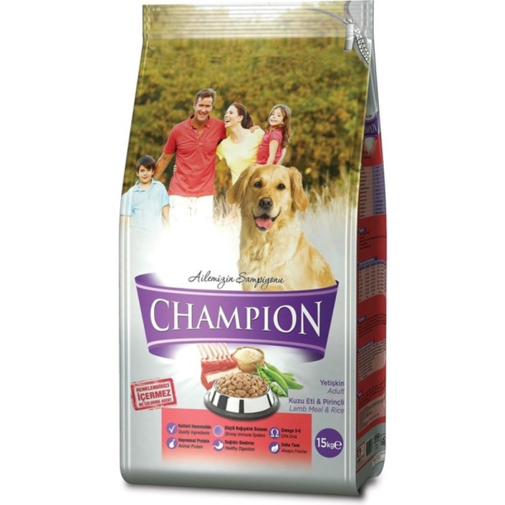 Champion Kuzu Etli&Pirinçli  Yetişkin Köpek Maması 15 Kg Evcil Hayvan Ürünleri Fiyatı