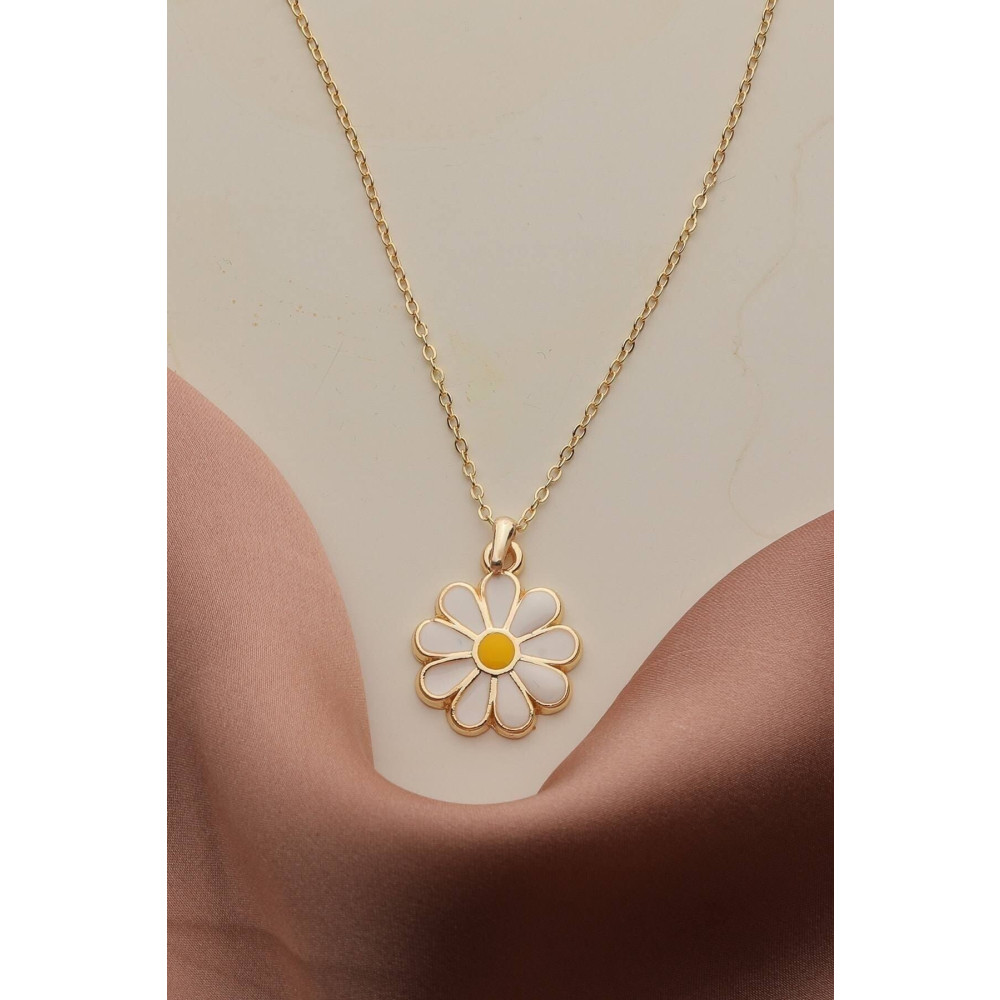 Chance Accessories Altın Kaplama "Papatya" Tasarım Kolye Standart Beden Bijuteri Kolye Fiyatı