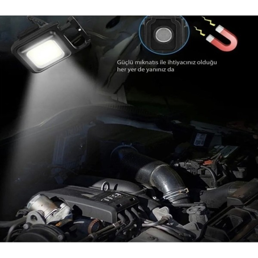 Chance Gift Mini LED Anahtarlık El Fneri Sarj Edilebilir Lamba Su Geçirmez Şişe Açacaklı Kamp Malzemeleri Fiyatı