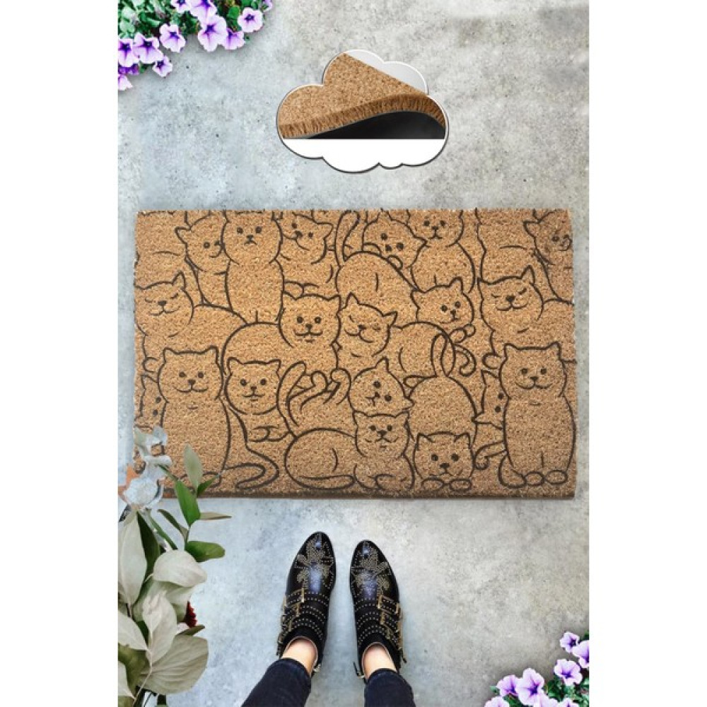 Chandler Home Coco Paspas Qiantang Kahve 40X60 cm Kapı Önü Paspası, Dış Kapı Paspası - Açık Kahve - 40 x 60 cm Paspas Fiyatı