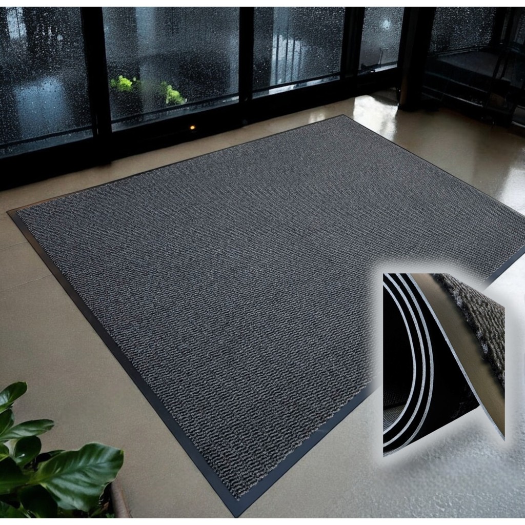 Chandler Home Sempre Koyu Gri, Kaymaz Taban, Kapı Paspası, Nem Alıcı Paspas, Işyeri Paspası, Apartman Içi Paspas - Koyu Gri - 120 x 180 cm Araca Özel Paspaslar Fiyatı