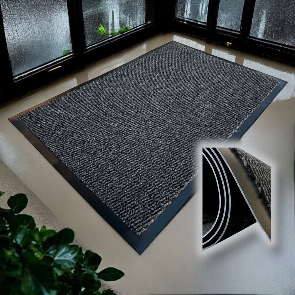 Chandler Home Sempre Koyu Gri, Kaymaz Taban, Kapı Paspası, Nem Alıcı Paspas, Işyeri Paspası, Apartman Içi Paspas - Koyu Gri - 60 x 90 cm Araca Özel Paspaslar Fiyatı