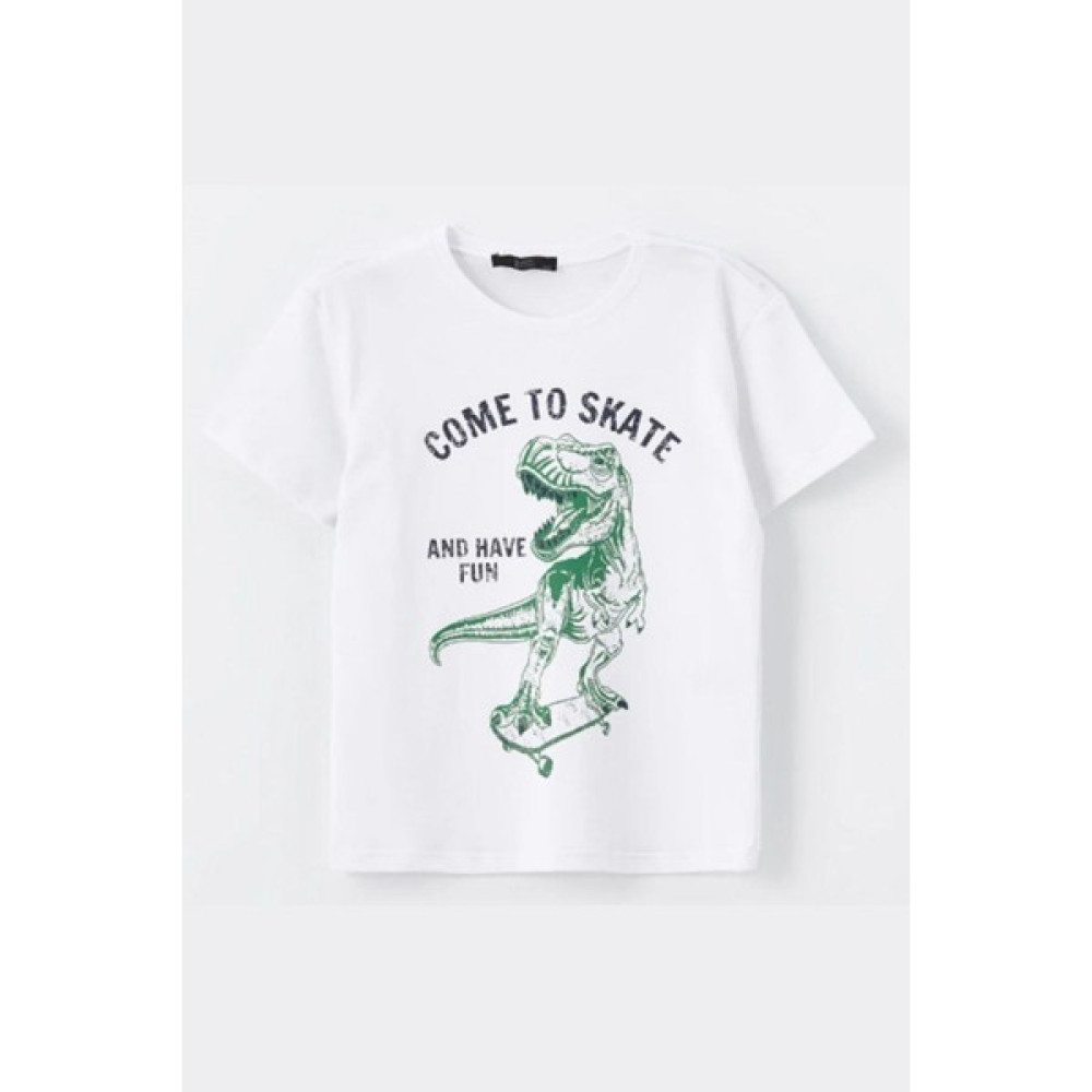 Chandraswear Erkek Çocuk Tshirt Beyaz - Aron Erkek Çocuk T-shirt Fiyatı