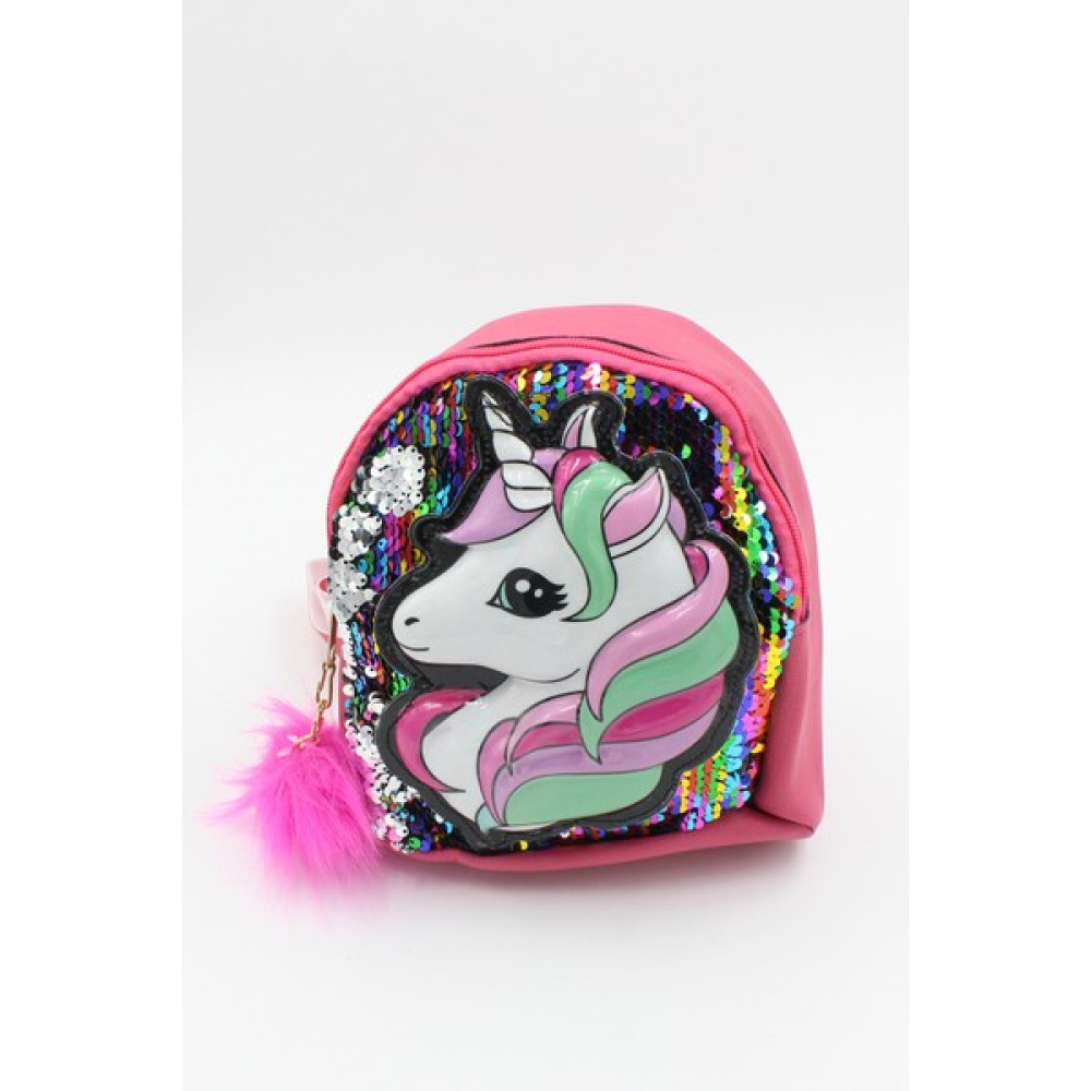 Chantaky 039 3001 Unicorn Pembe Payet Çocuk Sırt Çantası Unisex Çanta & Cüzdan ve Seyahat Çantaları Fiyatı