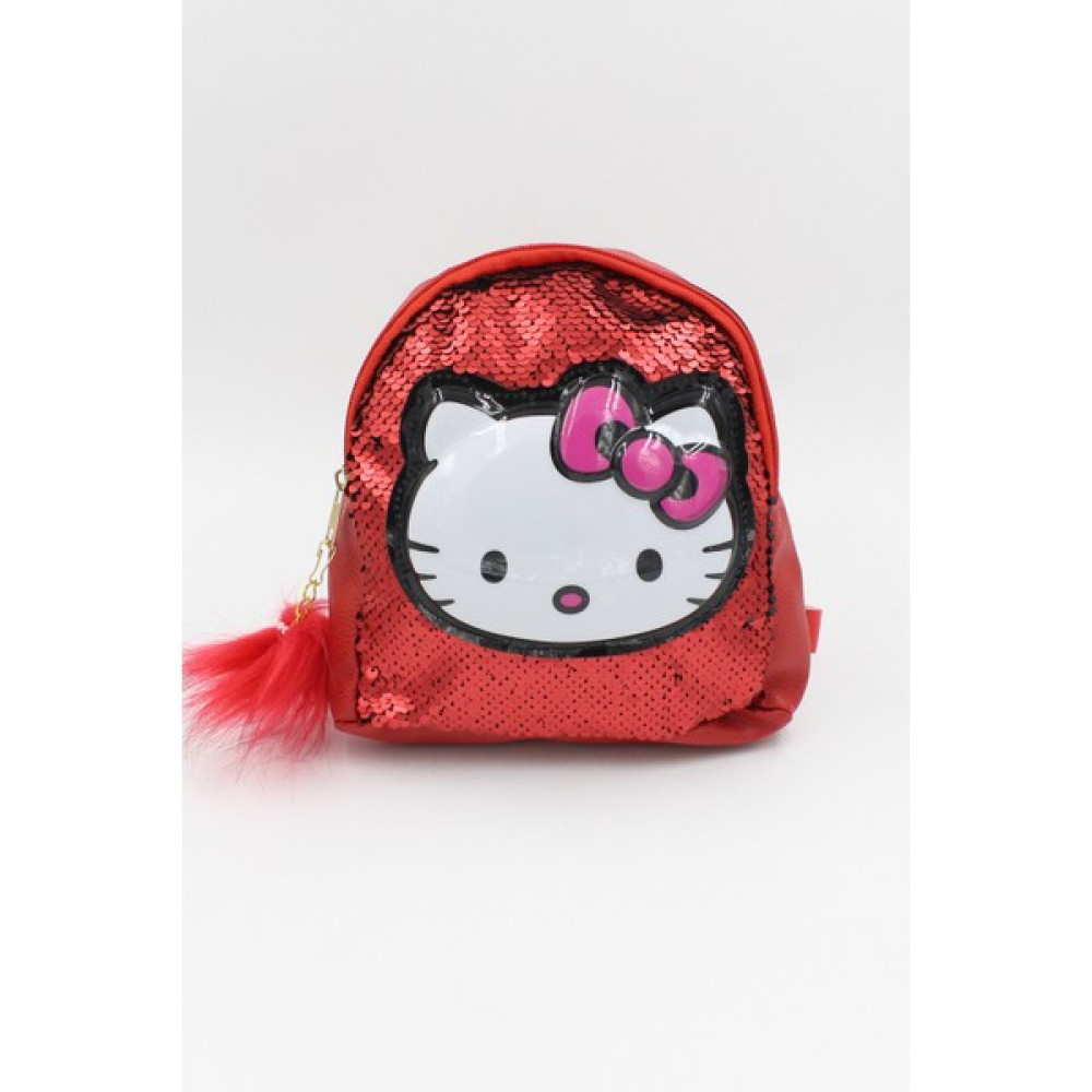 Chantaky 039 3005 Hello Kitty Kedicikli Payetli Işıklı Kırmızı Sırt Çantası Unisex Çanta & Cüzdan ve Seyahat Çantaları Fiyatı