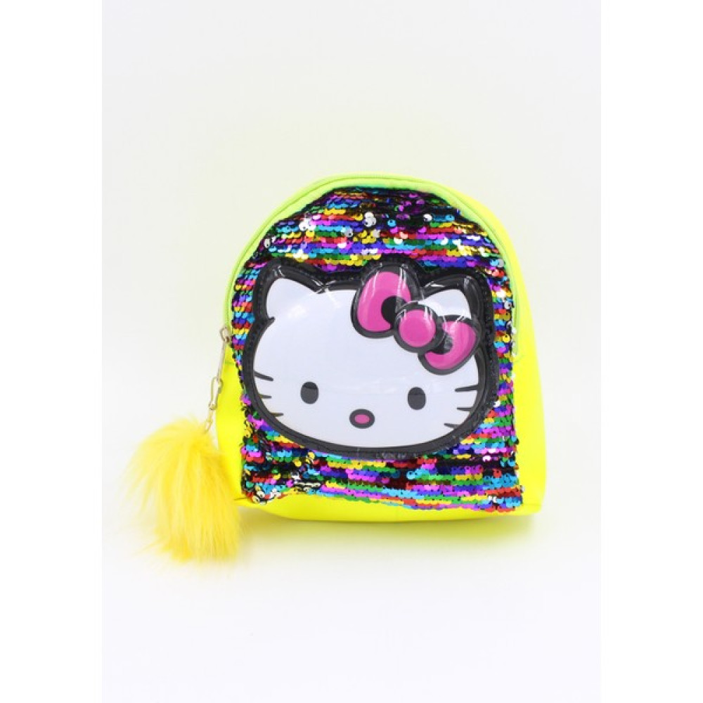 Chantaky 039 3005 Hello Kitty Kedicikli Payetli Işıklı Sarı Sırt Çantası Unisex Çanta & Cüzdan ve Seyahat Çantaları Fiyatı