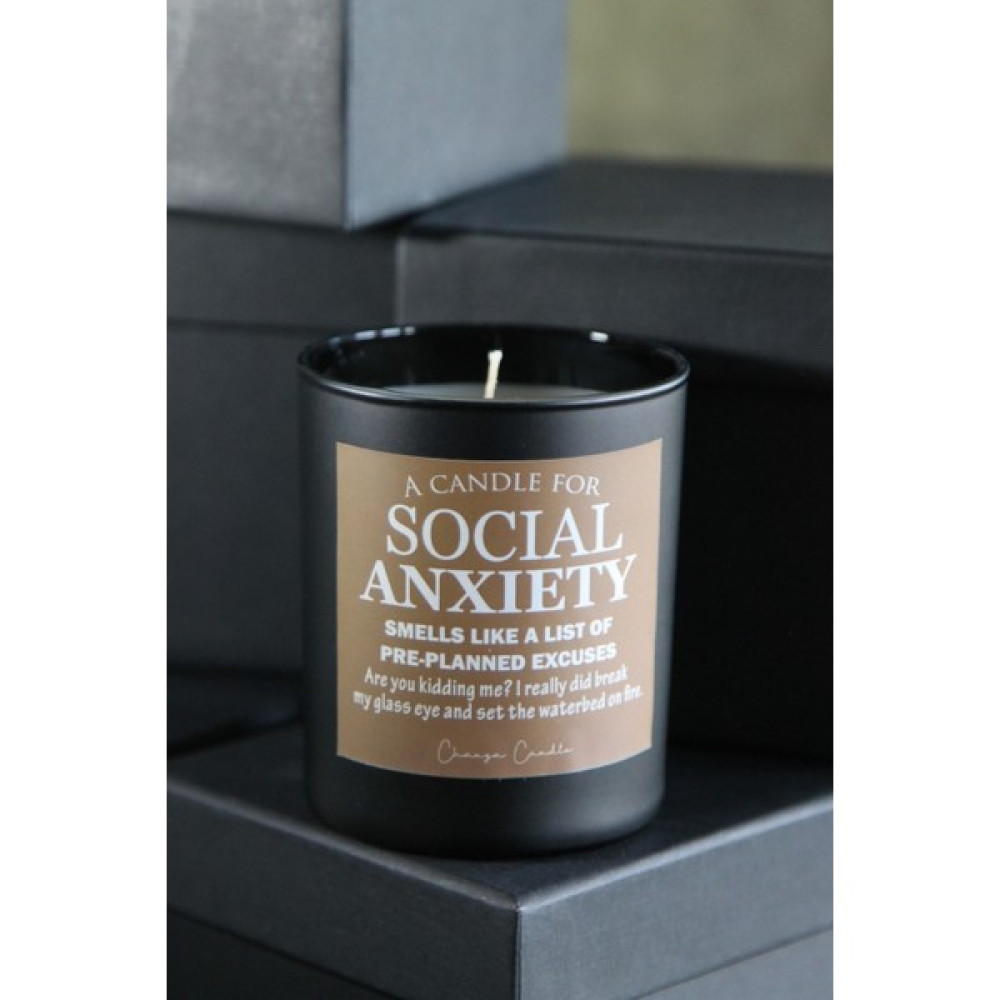 Chanza Home Social Anxiety Tasarım Vanilya Kokulu Siyah Bardak Mum Oto Boyaları Fiyatı