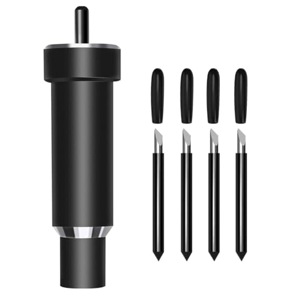 Chaokant Deep Cut Blade and Housing, Precision Replacement Deep Point Blades for Cricut Maker 3/Maker/Explore 3/Air 2/Air/One, 1.4mm Deep Cut Blades(4pcs), Suitable for Cutting Thick Materials