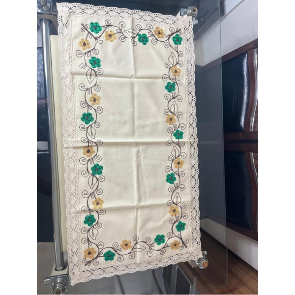 Chaputs Çiçekli Runner , Yemek Masası , Masa Örtüsü - Bej - 50 x 70 cm Masa Örtüsü Fiyatı