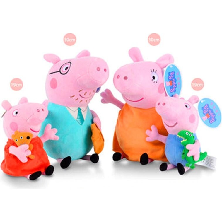 Charge 4'lü Set Peppa Pig Peluş Oyuncak Seti Peluş Oyuncaklar Fiyatı