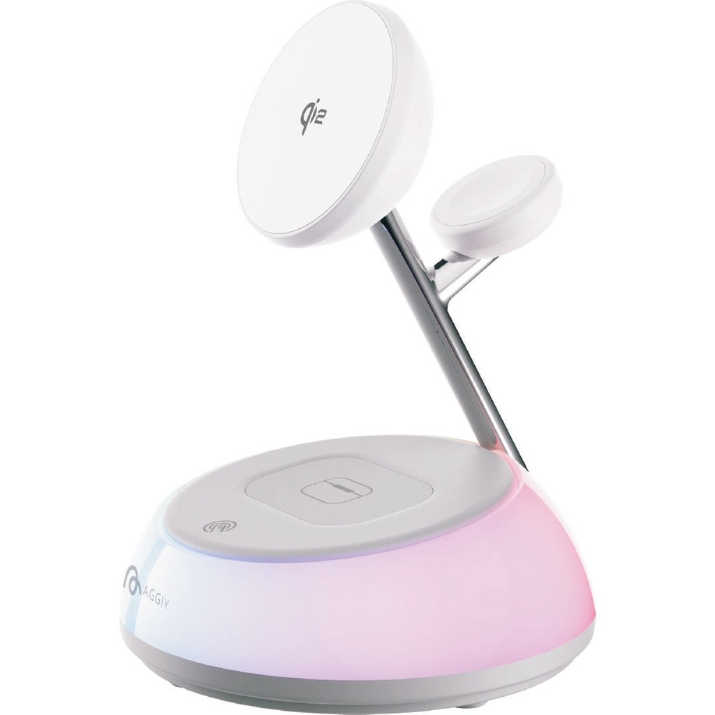 Charge Glow 15W Gece Lambası Hızlı Wireless Kablosuz Şarj Standı Apple/watch/airpods/kulaklık/telefon - Beyaz Cep Telefonu Şarj Cihazı Fiyatı