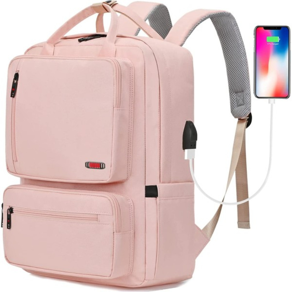 Charge Laptop Sırt Çantası - Pembe Dizüstü Bilgisayar Aksesuarları Fiyatı
