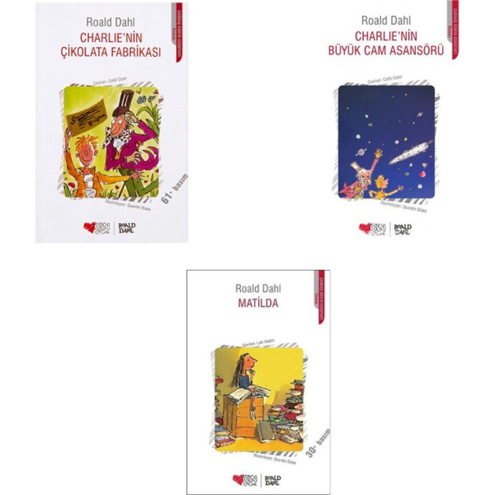 Charlie'nin Çikolata Fabrikası - Matilda - Charlie'nin Büyük Cam Asansörü - Roald Dahl Çocuk Roman Fiyatı