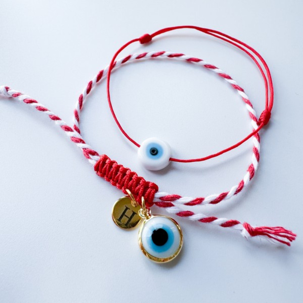 Charmlucky Marteniçka Beyaz Cam Nazarlı Charm Bileklik Saat ve Bileklik Aksesuarı Fiyatı