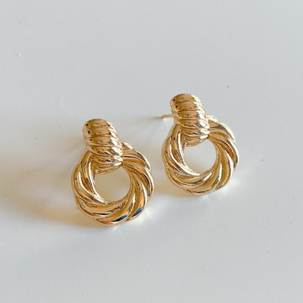 Charmlucky Minimal Küpe - Gold Bijuteri Küpe Fiyatı