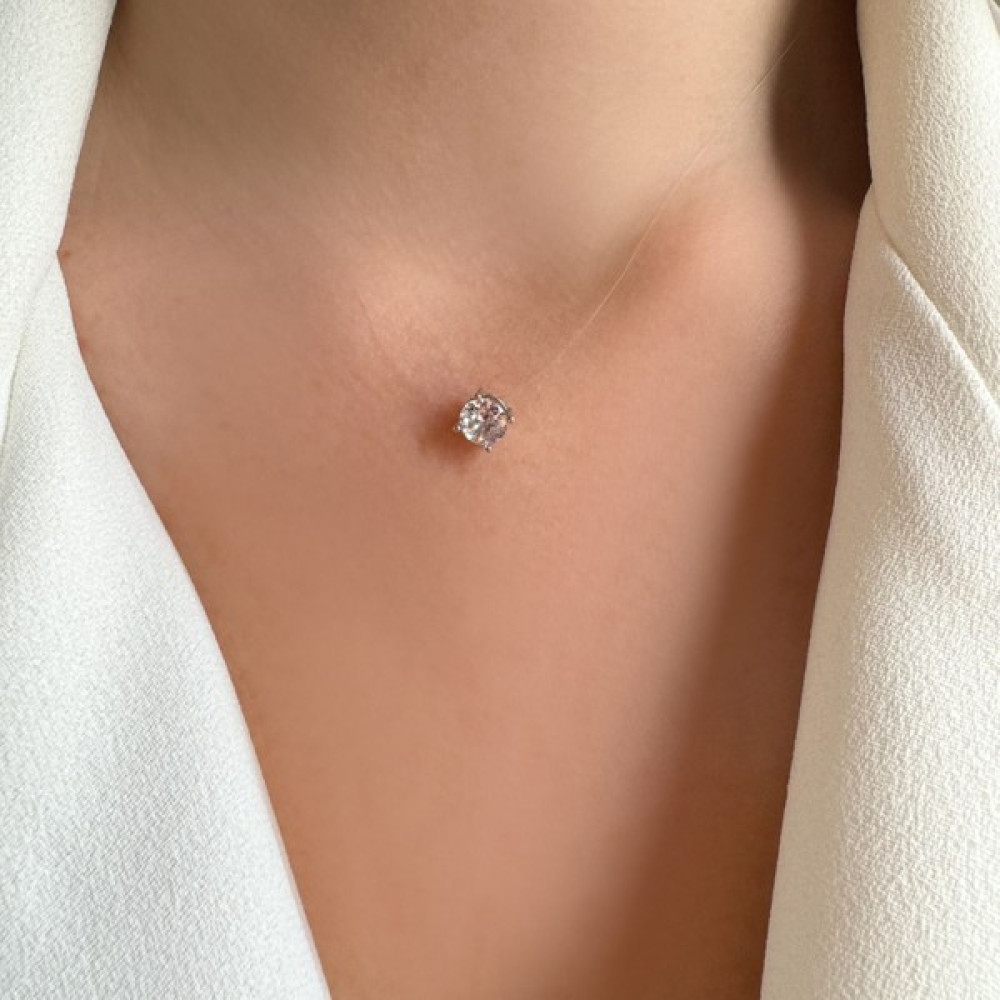 Charmlucky Tek Taş Hayalet Kolye Gümüş Kolye Fiyatı