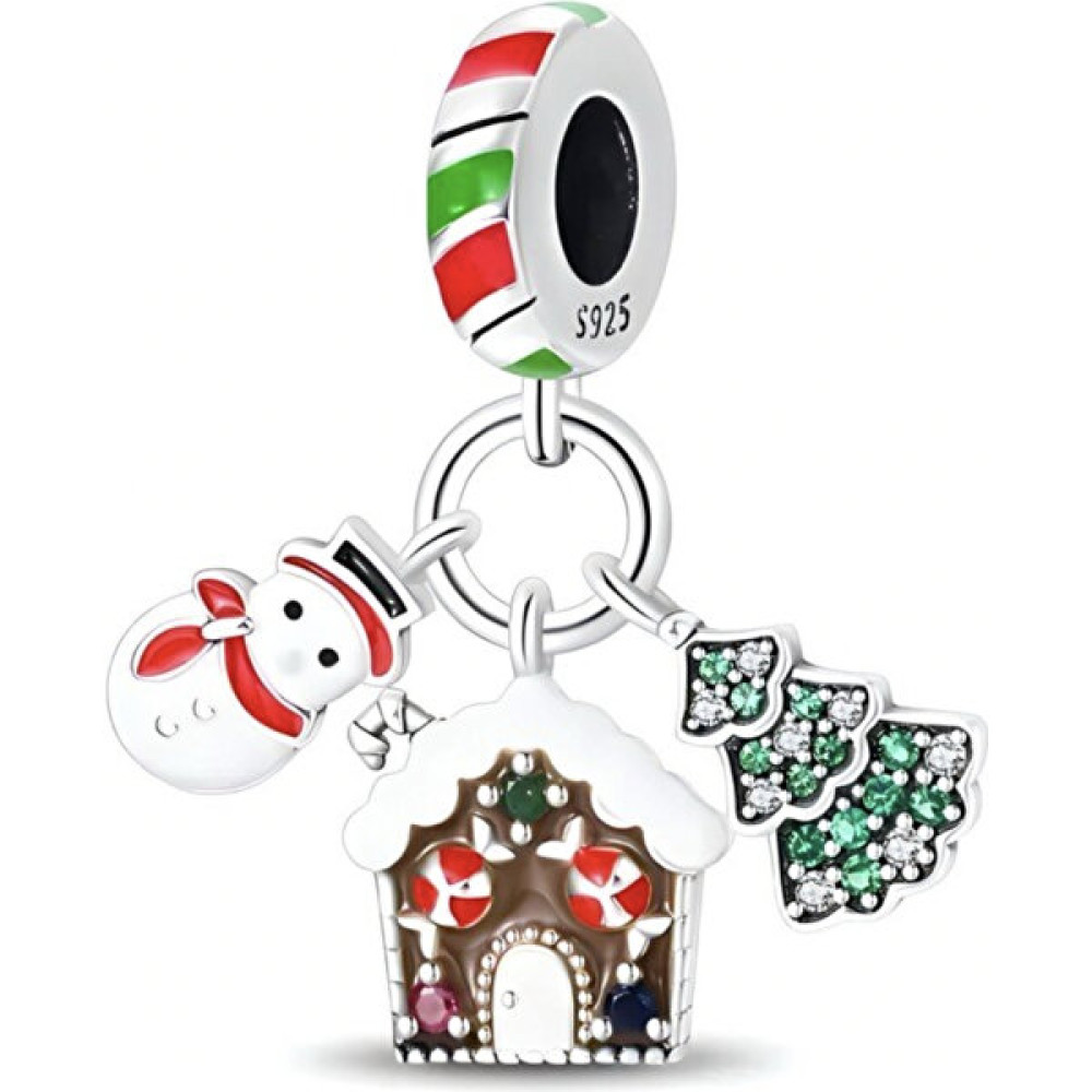 Charmy Accessory Kardan Adam & Noel Evi ve Ağacı Sallatılı Charm Saat ve Bileklik Aksesuarı Fiyatı
