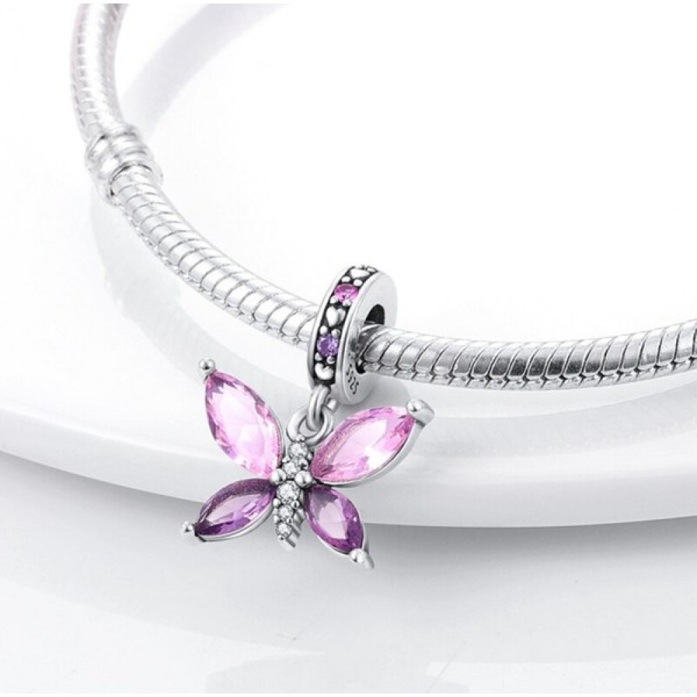 Charmy Accessory Pembe Mor Kelebek Sallantılı Charm Saat ve Bileklik Aksesuarı Fiyatı