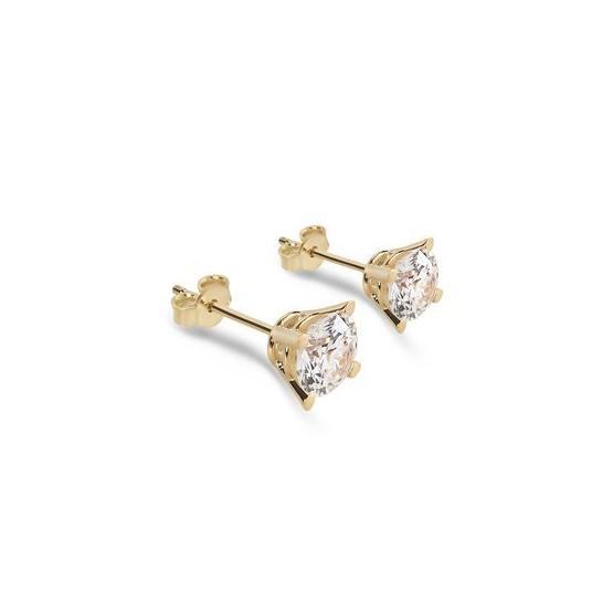 Chavin DH15SR 2 crt. Swarovski Tektaş Gümüş Küpe Pırlanta Küpe Fiyatı