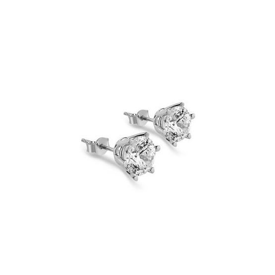 Chavin DH17BY 4 crt. Swarovski Tektaş Gümüş Küpe
