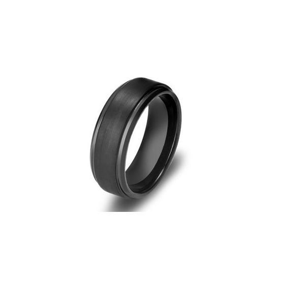Chavin DM75 Erkek Mat Siyah Fırçalanmış Tungsten Yüzük