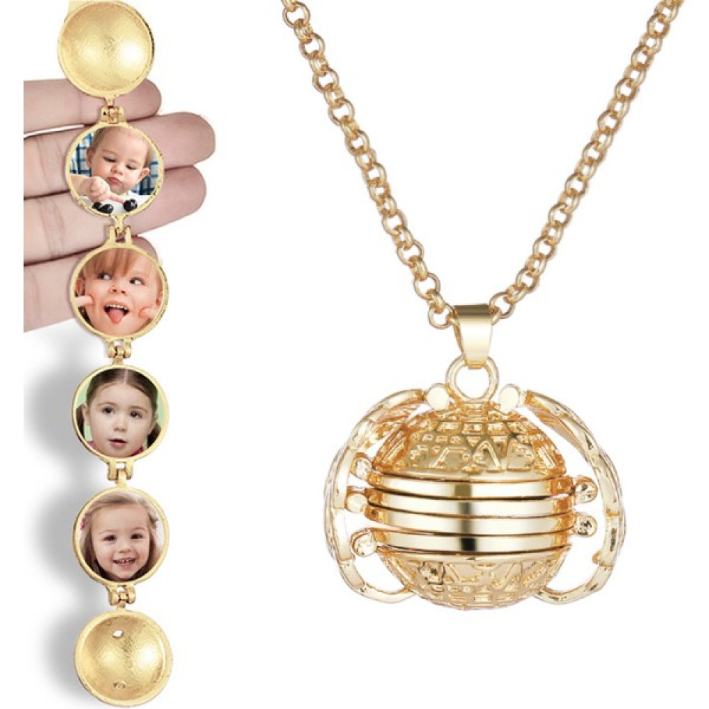 Chavin Gold Içi Açılan 4 Resim Koyulan Kadın Kolye EF92SR Bijuteri Kolye Fiyatı