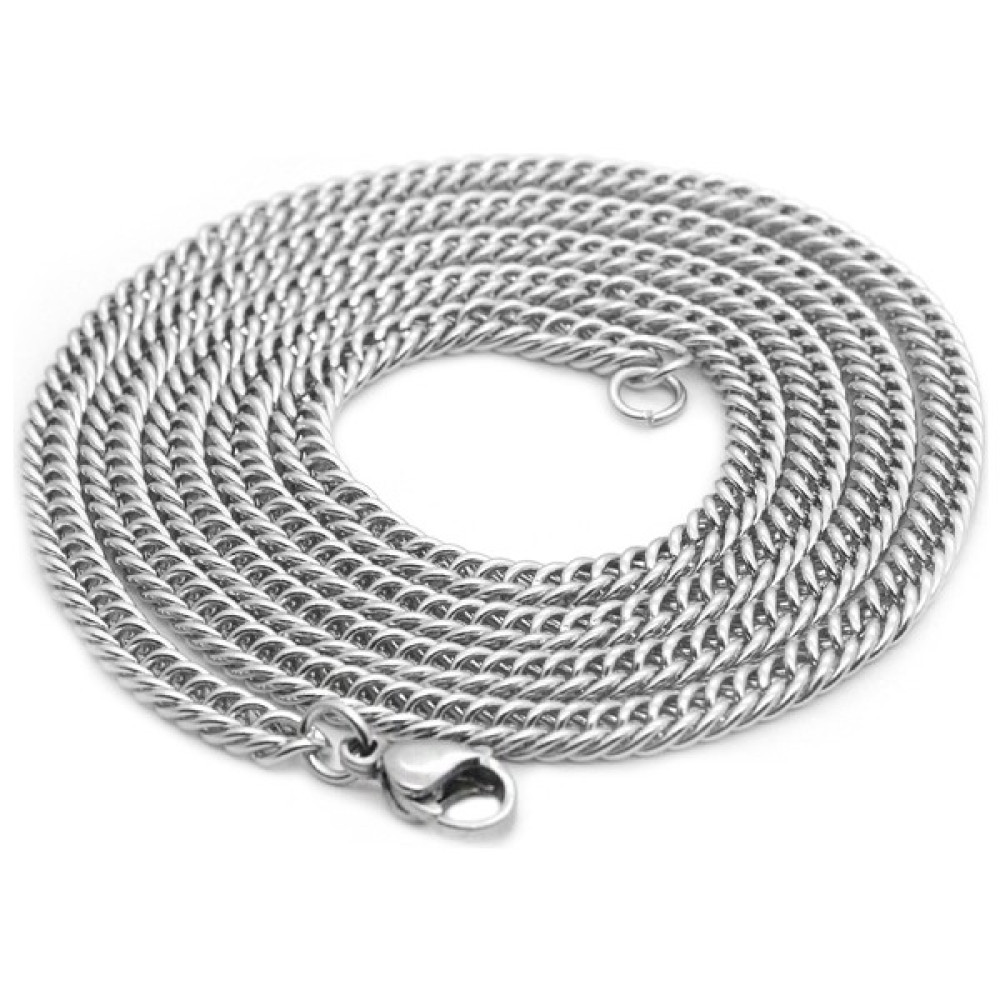 Chavin Gri 60 cm. 3 mm. Traşlı Gürmet Erkek Çelik Zincir dm90 Bijuteri Kolye Fiyatı