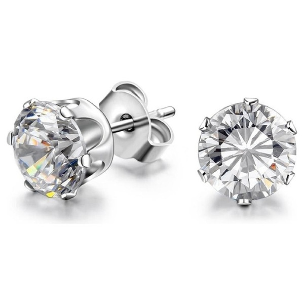 Chavin ,Tek Zirkon Taş ,Çelik Unisex Küpe 3mm. ai09-3mm - 3 mm Gümüş Küpe Fiyatı
