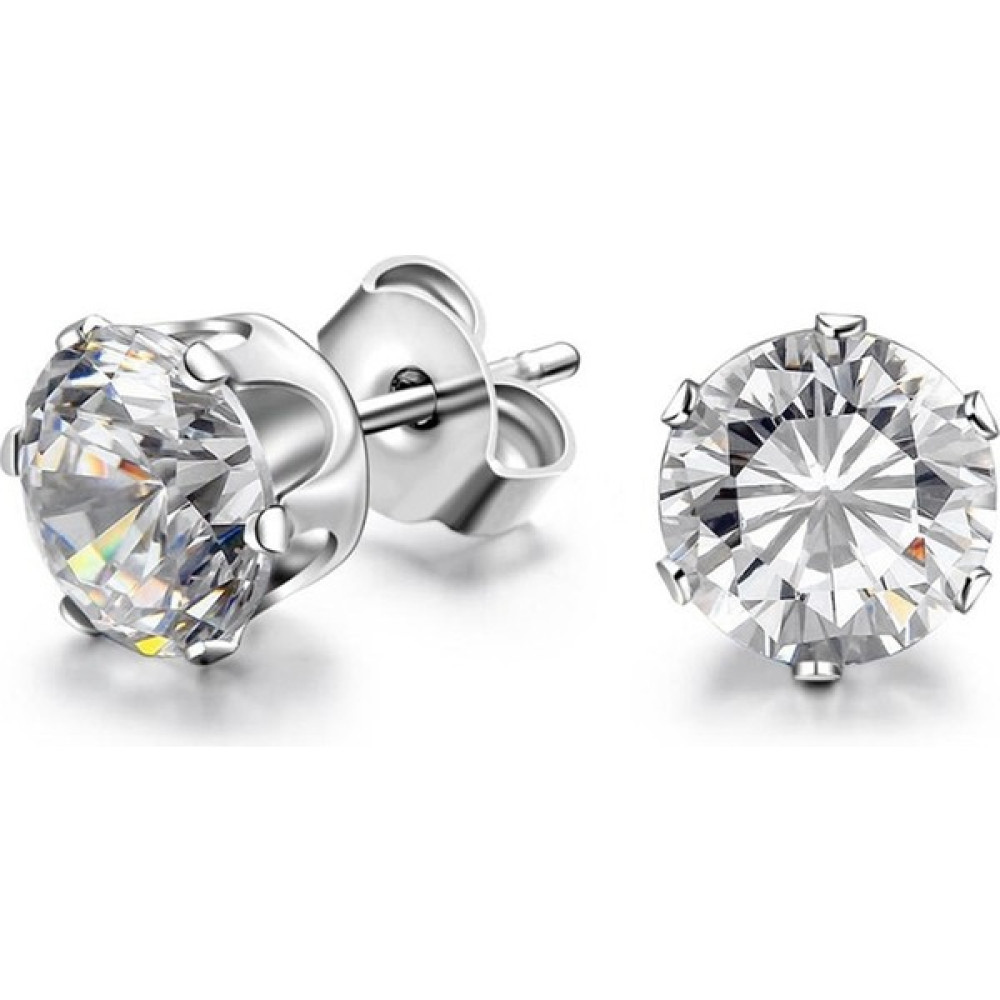Chavin ,Tek Zirkon Taş ,Çelik Unisex Küpe 5mm. ai09-5mm - 5 mm Gümüş Küpe Fiyatı