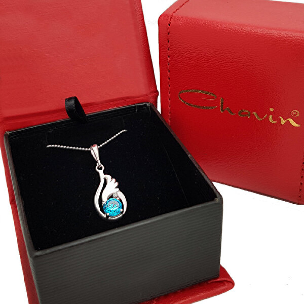 Chavin Topaz Melek Kanadı 0.015 Crt. Pırlanta Gümüş Kolye CC84X Pırlanta Kolye Fiyatı