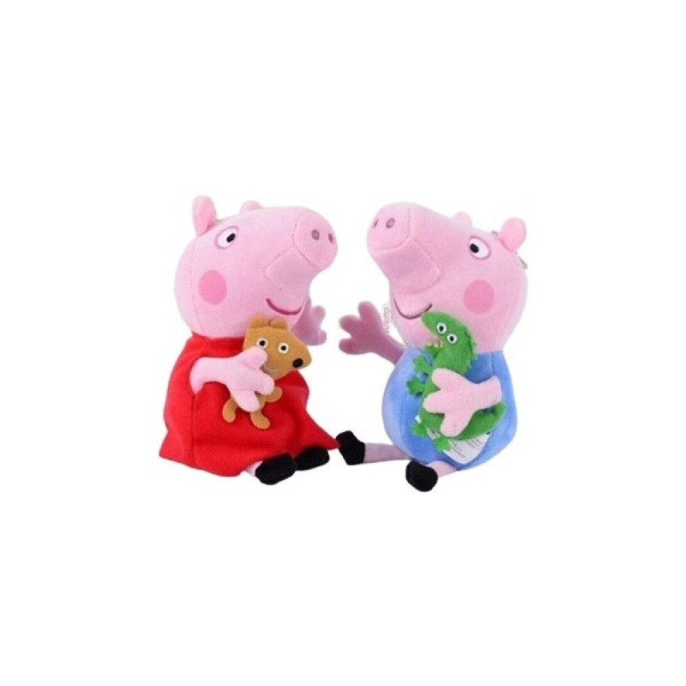 Chaviv Do Kumik Peppa Pig ve George 2 Li Set 25 cm Peluş Oyuncak (Yurt Dışından) - Pembe – Mavi Peluş Oyuncaklar Fiyatı