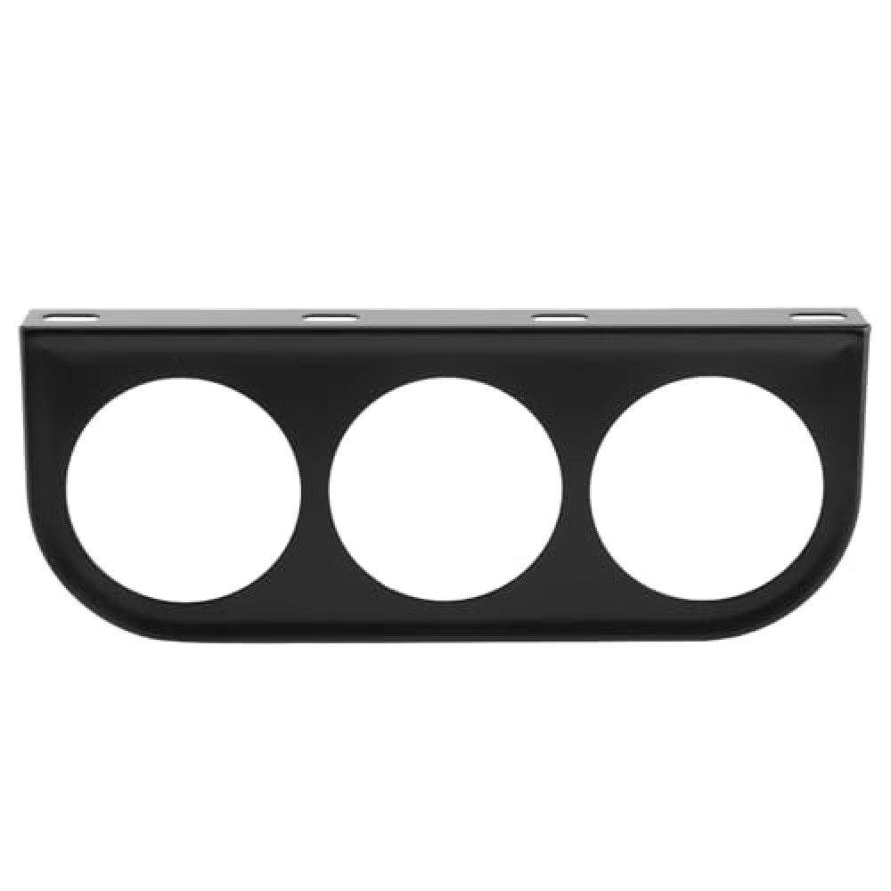 Chazcool 2 Inch Gauge Mount, 52mm/2in 3-Hole Gauge Bracket, Instrument Panel Bracket, Triple Instrument Panel Shell Gauge Mounting Bracket Car Dashboard Meter Iron Holder