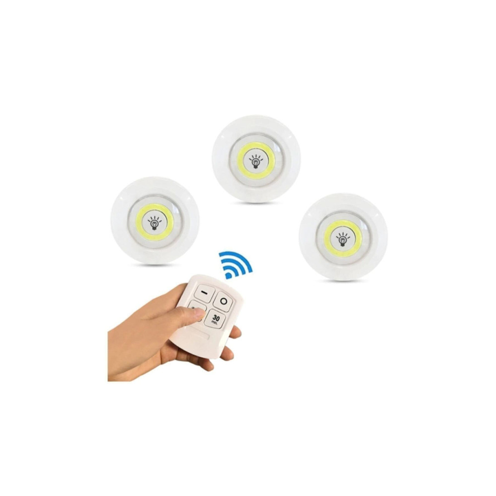 checkmate Uzaktan Kumandalı 3 Lü Spot Led Lamba Kablosuz Pilli Işıldak Elektrik ve Aydınlatma Fiyatı