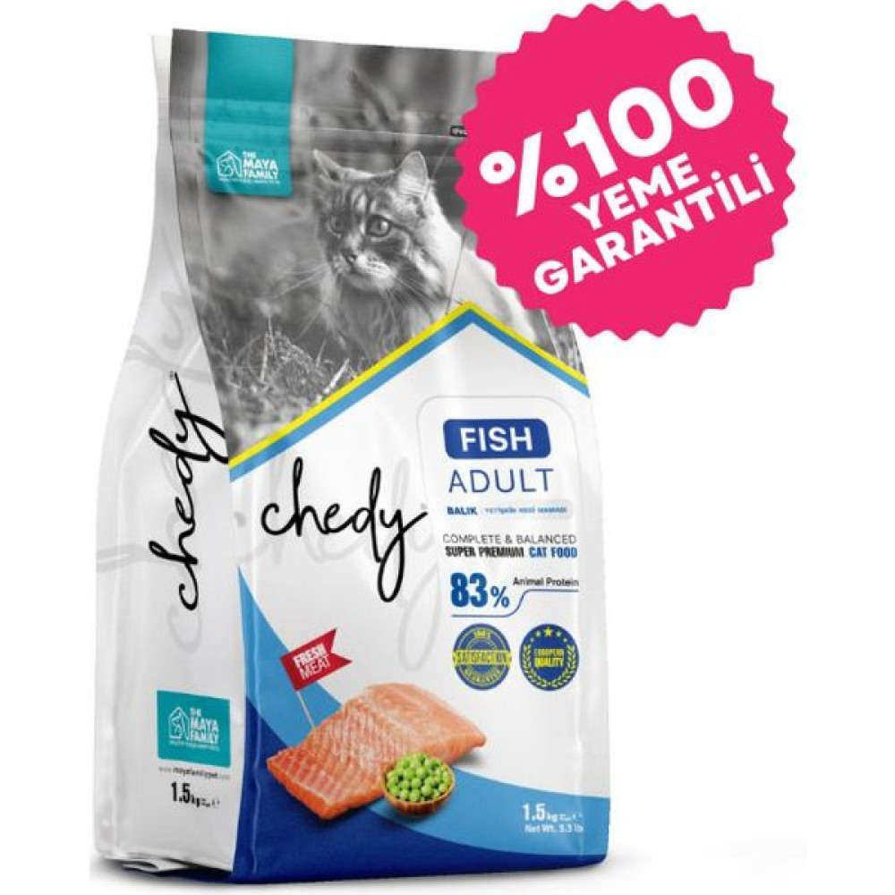 Chedy Balıklı Yetişkin Kedi Maması 1,5 kg Evcil Hayvan Ürünleri Fiyatı