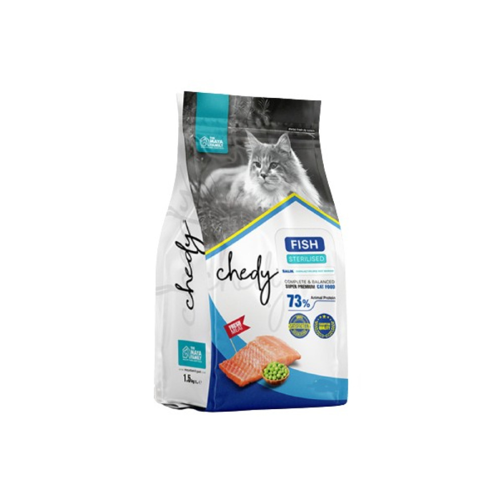 Chedy Sterilised Kısırlaştırılmış Balık Etli Kedi Maması 1,5 kg - 1.5 Evcil Hayvan Ürünleri Fiyatı