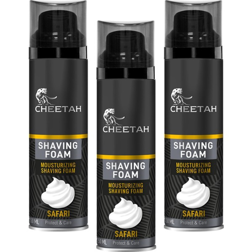 Cheetah Safari Erkek Tıraş Köpüğü 250 ml x 3 Adet Tıraş Jelleri / Köpükleri / Kremleri Fiyatı