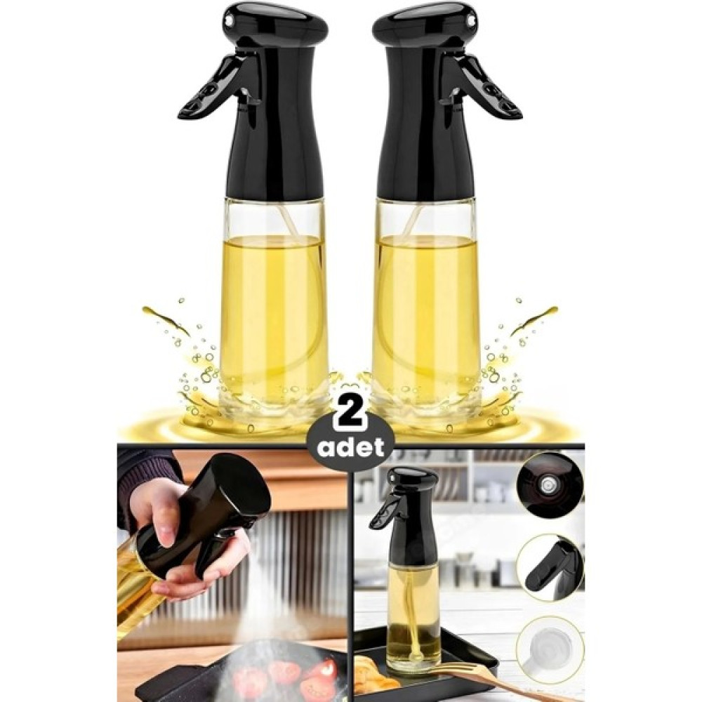 Chef Desing Büyük Sprey Yağdanlık Airfryer Püskürtmeli Zeytinyağı Sirkelik Seti 2'li Mutfak Gereçleri Fiyatı