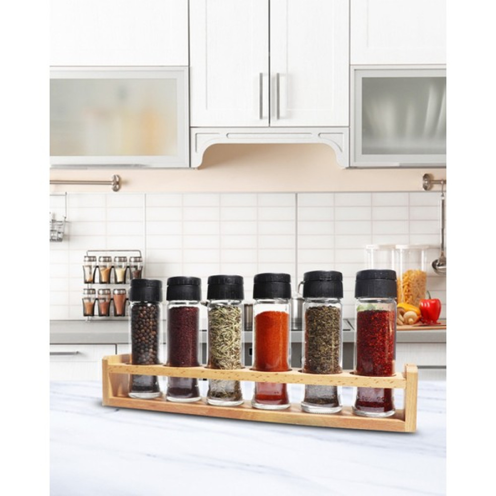 Chef Taste Ahşap Standlı 6'lı Baharatlık Takımı Baharat Setleri & Baharatlıklar Fiyatı