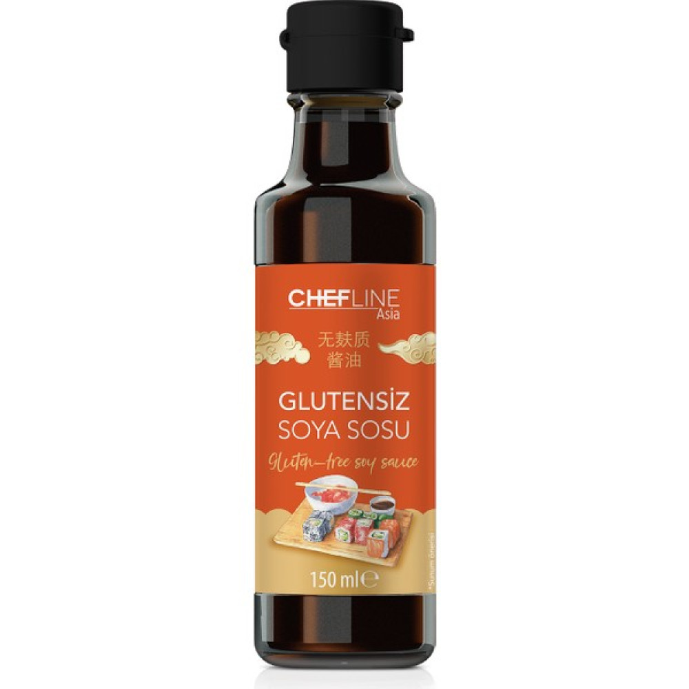 Chefline Asia Glutensiz Soya 150 ml + İstiridye Sos 150 ml + Soya Sosu 150 ml + Teriyaki Sos 150 ml 4'lü Sos Fiyatı
